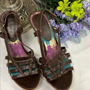 Madden Girl Brown Faux Leather Heels